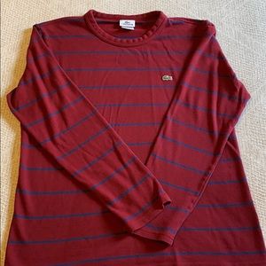 Men’s LaCoste size 6 (XL) striped knit shirt
